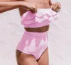 2024 Swimming Swim wear luxury designer bikini swimwear Split swimsuit sexy triangle bikini designer swimwear stripes ruffled high waist women one piece