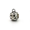 Charms 10pcs/lot Antique Gold Silver Color Metal Pendants Hollow Out For Jewelry Finding Ball Beads Diy Accessories