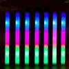 Décoration de fête LED baguette clignotante éponge colorée bâton lumineux dure 10H dans l'obscurité fournitures de Rave de Concert