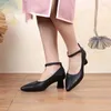 Sapatos de vestido 5.5cm mulheres sandálias elegância couro genuíno senhora mocassins moda concisa saltos grossos designer luxo verão autêntico