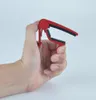 Capo vermelho para guitarra com uma mão, troca rápida de gatilho, acessórios para guitarra, alumínio5456798