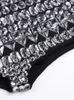 Short féminin Sexy Luxury Crystal Patchwork Bandage Femmes Black Diamonds High Waist Bodycon Streetwear Evening Club Party