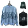 2 Mens Designer Sweaters Retro Classic Luxury Sweatshirt Men Arm Letter Brodery Round Neck Bekväm högkvalitativ Jumper Fashion Cardigan för Menm-2XLQ33