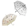 Parapluies Compact Transparent Coupe-vent Parapluie Modèle Clair Pliant Pluie Femmes Filles Femme Pliable Paraso