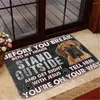 Carpets CLOOCL Animal Doormat 3D Pattern Boxer Before You Broke Into My House Printed For Bedroom Toilet Non-slip Kitchen Mats