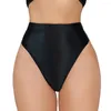 Women's Panties Great Beautiful Women Underpants High Cut Bikini Waist Knicker Low Rise Underwear Shiny Thongs Solid Color