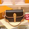 7A designer tassen Schoudertas Totes echt leer luxe Diane handtas grote capaciteit canvas riem reliëf Letters kleurrijke nieuwe Bloemen dames vrouw Cross Body Bag