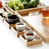 Tea Trays Bamboo Tray Creative Seven-Piece Dining Dry Table Pitcher Cake Big Teatray Kungfu