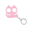 Keychain Outdoor Tiger Escape Cartoon Portable Rabbit Ears, Cat Eyes Two Finger Buckle, Self Defense, Broken Window Hanger 588477