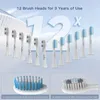 Nandme NX8000 Smart Sonic Electric Toothbrush Deep Cleaning Tooth Brush IPX7 Waterproof Micro Vibration Deep Cleaning Whitener 240220