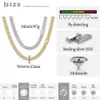 البيع الساخن مغني الراب الهيب هوب مجوهرات 12 مم سيرة VVS Baguette Moissanite Diamond Diamond Out Out Out Cuban Link Chain Necklace