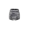 Shorts pour femmes Brillant Diamant Perlé Bandage Sexy Femmes Attrayant Fermeture À Glissière Dos Mini Vêtements