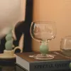 Vinglas Koreansk stil ins kreativ hög glas hushåll modern enkel bubbla vatten kopp enkelskikt transparent cocktail champagne