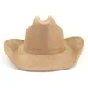 Cappello da cowgirl da cowboy marrone per uomini e donne cappelli da cowgirl occidentale con bordo per il rodeo maschile femminile 2295