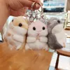 Plush Hamster Keychain Plush Toy Keychain Charms Wallet Backpack Handbag Charms 22144