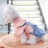 Cão vestuário primavera verão roupas bonito floral cintas vestido fino saia para pequeno chihuahua bichon poodle traje filhote de cachorro pet vestidos