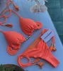 2024 bikinis set tek parça lüks tasarımcı bikini mayo geri dokuma ipi bikini üçgen mayo kadın yakuda plaj yüksek bel dhgate spor toptan popüler