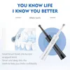 Jianpai, cepillo de dientes eléctrico giratorio acústico 3D con cabeza redonda para adultos, limpieza sensible, carga de asiento inalámbrico 240220