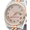 Julklapp Högkvalitativ armbandsur Mens Watch Rose Roman Watch rostfritt stål 18K Rose Gold 116231 36mm266s