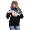 Umstands-Sweatshirt für Damen, Still-Umstandsmode, lange Ärmel, Kapuze, Still-Hoodie, schwangere Frauen, langärmeliges Kapuzenpullover 240219