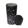 Water Bottles Colorful Butterfly 17oz Insulated Coffee Mug With Flip Lid Handle Stainless Steel Travel Tumbler Spill Proof