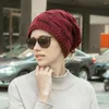 Bérets hiver chaud pull bonnet écharpe tricoté chapeau multi-usages plus velours laine hommes hip-hop fille gorros