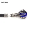 Blue Glass Ball Steampunk Walking Cane Fashion Decorative Walking Stick Gentleman Luxury Crosier Knob Walking Stick 93cm