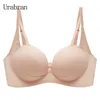 Sutiãs UBAU Push-Up Sexy Strapless Underwear Sem Anel de Aço Linda Voltar Seios Fechados Confortável Respirável Sling Sutiã Feminino