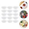 Assiettes 15 pièces soucoupe en plastique vaisselle plats à tremper plateaux bols d'assaisonnement pratiques