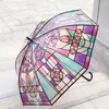 Guarda-chuvas Clear Bubble Umbrella Auto Open Transparent Church Glass 23inches 594C