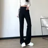 Calças femininas flare para mulheres roupas de moda coreana alta y2k