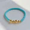 Charme pulseiras go2boho polímero argila frisada pulseira para menina heishi grânulos y2k acessórios boho verão colorido pulseras mulheres jóias