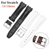 Genuine Leather Strap For Watchband 17mm 19mm Sweatproof Bracelet Belt with Steel Stainless Clasps Men Watch Accessories 240221