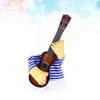 Dog Apparel Funny Puppy Costume Pet Clothes Playing Guitar Fancy Cosplay Party Christmas Gift Size M