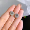 Kolczyki stadnorskie 2024 Full Diamond Classic Earstuds inkrustowane z super błyszczącym kamieniem dla kobiet szlachetny i elegancki temperament