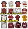 AC Milan Retro koszulki piłkarskie Ronaldo 95 96 97 Gullit 01 02 03 12 14 15 Maldini van Basten 90 91 Weah Football Kaka Izaghi 06 07 PIRLO Shevchenko Baggio koszulka