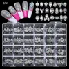 24 Grids Alloy Peach Heart Butterfly Shaped Diamond For Nails Art Decorations DIY Nail Fingertip Jewelry Set AB Nail Rhinestones 240219