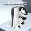 Vertical Stand Vr Controller Charging Station 2 Cooling Fan 2 Headset Holder Base for 5 VR Console Accessories 240221