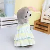 Cão vestuário xs pequeno vestido gato tutu saia chihuahua pomeranian shih tzu maltese filhote de cachorro traje verão roupas para animais de estimação vestidos de princesa