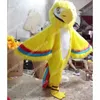 Wysokiej jakości Halloween Custom Yellow Parrot Mascot Costume Fancy Dress Carnival Birthday Prezent Pluszowy kostium