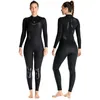 Roupa de banho feminina europeu e americano 3mm terno de mergulho de uma peça de manga comprida engrossado quente mergulho surf inverno maiô c746