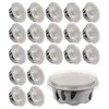 Disposable Cups Straws 50 Pcs Aluminum Tin Paper Cup Baking Individual Cake Pans With Lids Mini Muffin Tins Egg Tart Molds Alloy