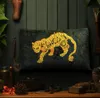 Novo designer 4874cm tigre leopardo impressão tem enchimento almofada luxuosa tem travesseiro decorativo sala de estar sofá ins casa