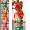 2024 Sexy Women Designers Sets bikinizanki mieszane marki SKWORWEARA STAP Kształt Swimsuits Panie Kąciki Kąciki Swimowe Zuży