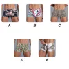 Underpants Sexy Men's Boxers 3 Pcs/lots Breathable Ice Silk 2024 Underwear Fashion Comfortable Print Shorts