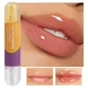 Brilho labial dia e noite, volume instantâneo, reparação de óleo, reduz linhas finas, brilho labial, hidratante duradouro, cosméticos