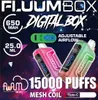 Original Fluum Box 15000 Puffs Digital box Disposable Vape 25ml Prefilled Mesh Coil Fluumbox Pod Desechable E Cigarette 15K Puff Bar with HD Smart Screen