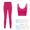 Leggings Yoga Pants Sports Bra Align Bra Luxury Bra Designer Bra Align Yoga Lemon Set Women 2 Pieces Sportwear Gym Top Designer Leggings ll Leggings