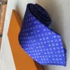 2024SS Neck Binds Högkvalitativ bokstav 100% Tie Silk Black Blue Aldult Jacquard Party Wedding Business Woven Fashion Design Hawaii Neck Bind Box