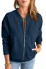 2024 스프링 가을 여자 재킷 라펠 넥 지퍼 여자의 슬림 한 짧은 코트 bkw24010